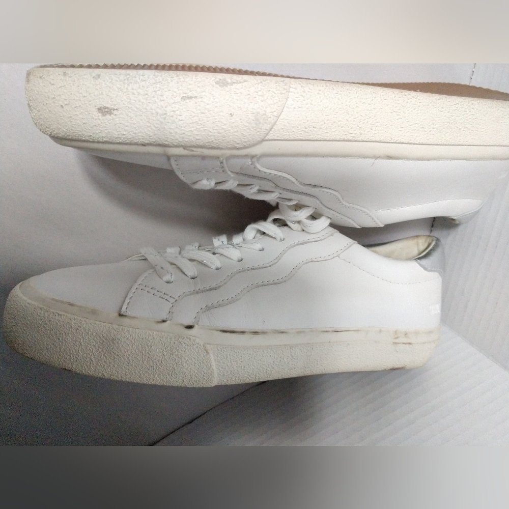 Madewell White & Silver Leather Sneakers Size 7.5 M - Picture 12 of 15